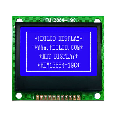 व्हाइट बैकलाइट HTM12864-19C के साथ 128X64 FSTN ग्राफिक एलसीडी मॉड्यूल