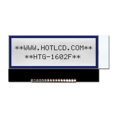 2X16 कैरेक्टर COG LCD | बिना बैकलाइट के STN+ ग्रे डिस्प्ले | ST7032I/HTG1602F