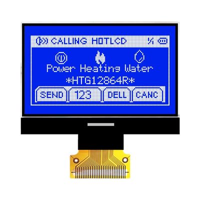 ग्राफिक 128X64 COG LCD मॉड्यूल ST7565R पॉजिटिव ग्रे रिफ्लेक्टिव