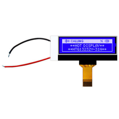 औद्योगिक 132x32 COG LCD मॉड्यूल ST7567R पॉजिटिव ट्रांसफ़्लेक्टिव HTG13232Y