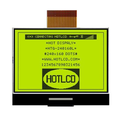 साइड व्हाइट बैकलाइट HTG240160L के साथ 18PIN 240x160 COG LCD मॉड्यूल UC1698