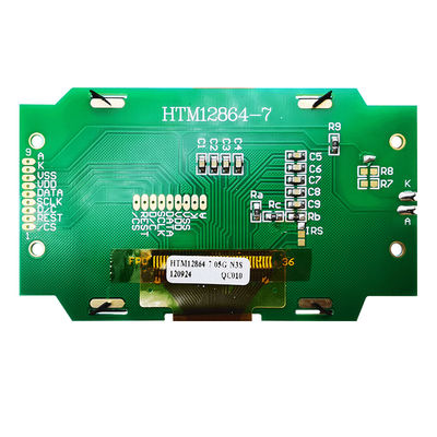 व्हाइट साइड बैकलाइट HTM12864-7 के साथ 128X64 एसपीआई ग्राफिक एलसीडी मॉड्यूल ST7565R