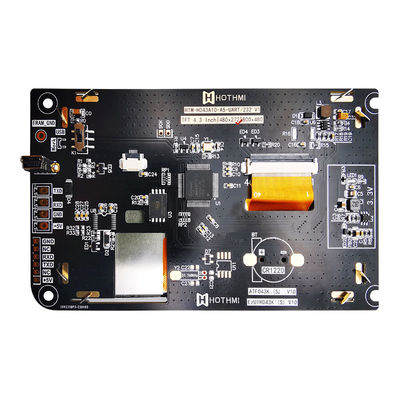 एलसीडी नियंत्रक बोर्ड के साथ 4.3 इंच यूएआरटी प्रतिरोधी टच स्क्रीन टीएफटी एलसीडी 480x272 डिस्प्ले